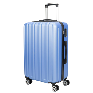 DUVO5602LBLU雪青色竖条行李箱（24寸）