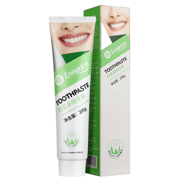 隆力奇200g白茶多效牙膏*2