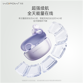 沃品夹耳式真无线蓝牙耳机OWS26